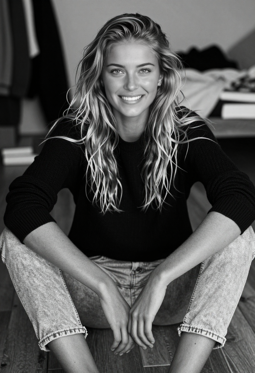 Black Sweater And Jeans